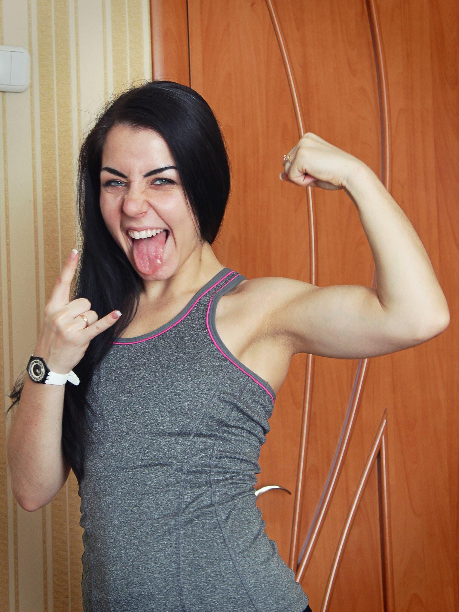 Chicas musculares al azar
