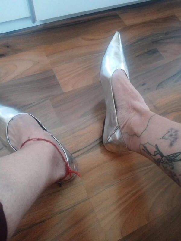 Feet with shoes for fap 