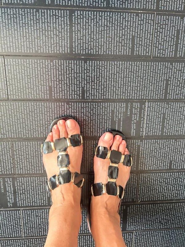 Feet with shoes for fap 