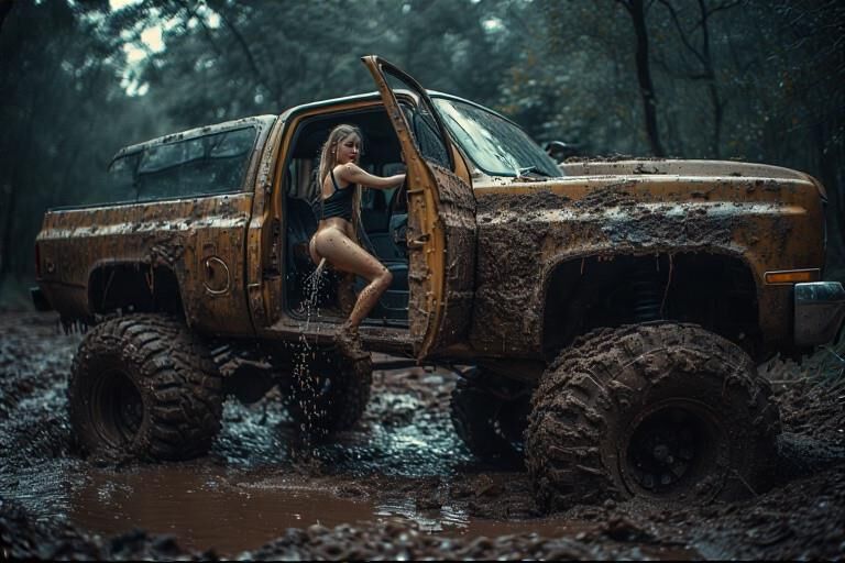 Garotas do campo têm que mijar enquanto lama Budgin '