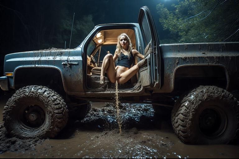 Garotas do campo têm que mijar enquanto lama Budgin '