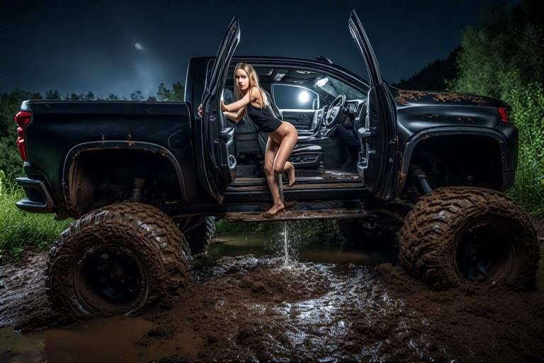 Garotas do campo têm que mijar enquanto lama Budgin '