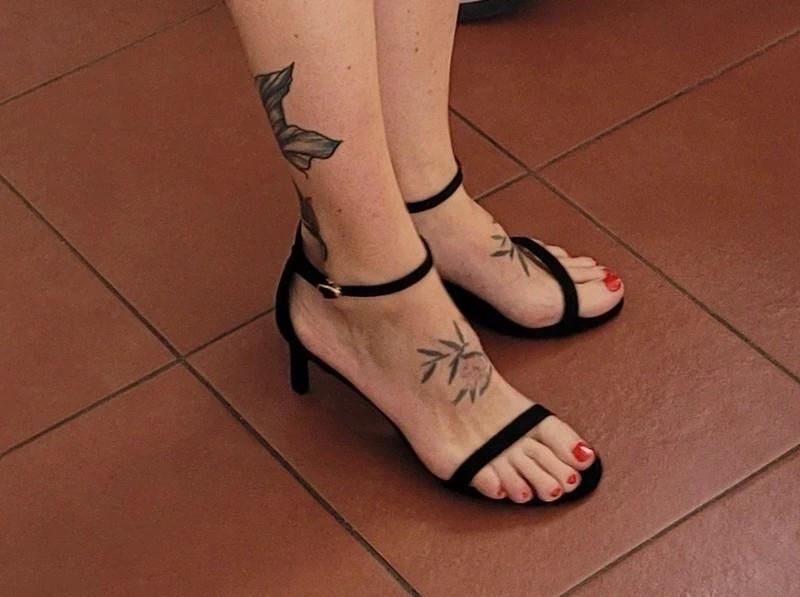 Feet with shoes for fap 