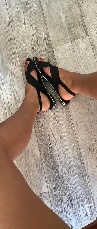 Feet with shoes for fap 