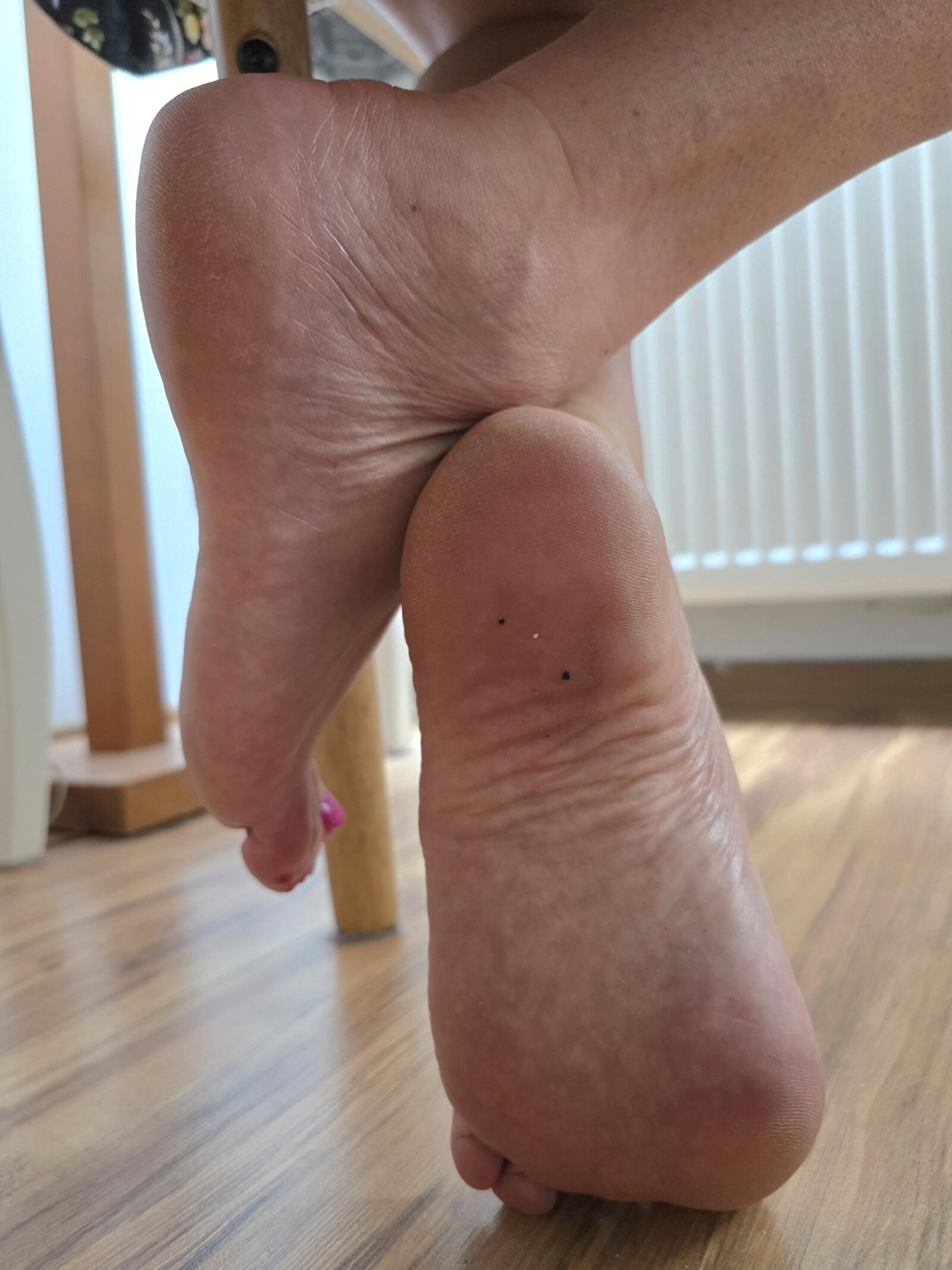 Feet under the desk
