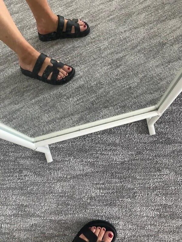 Feet with shoes for fap 