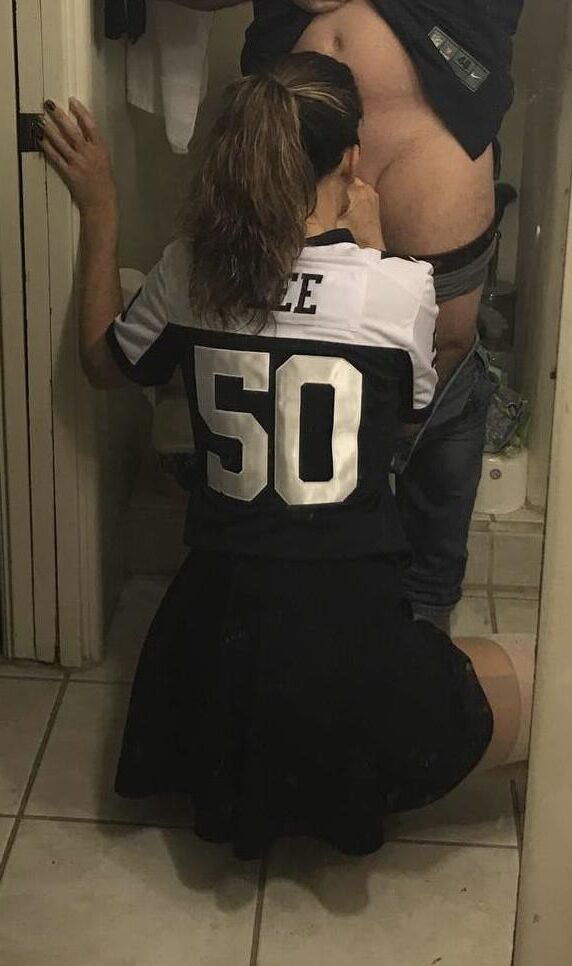 Fans de Dallas Cowboy en pantimedias y luego algunos