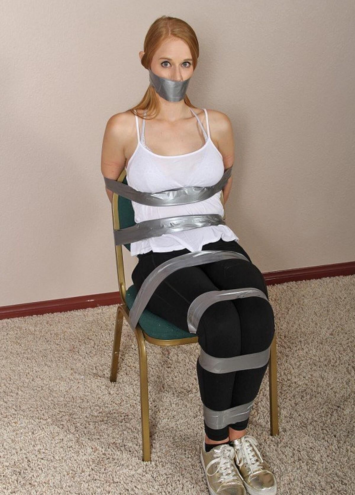 Brutally, perversely tied up in Leggings and Swimsuits 