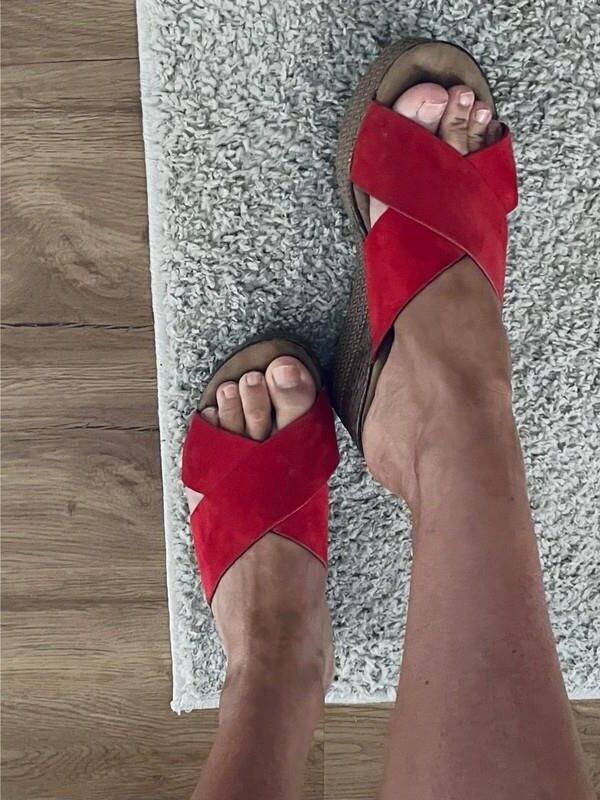 Feet with shoes for fap 