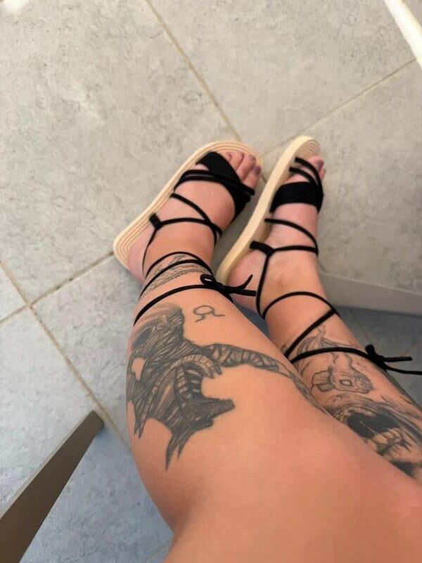 Feet with shoes for fap 