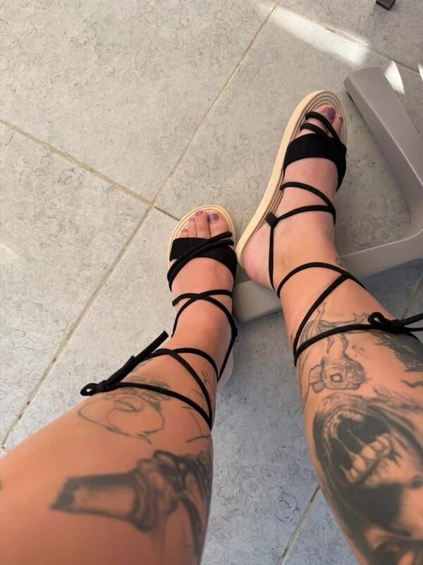 Feet with shoes for fap 