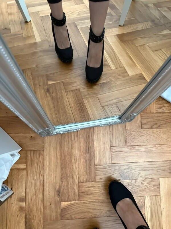 Feet with shoes for fap 