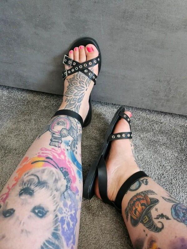 Feet with shoes for fap 