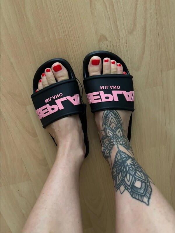 Feet with shoes for fap 