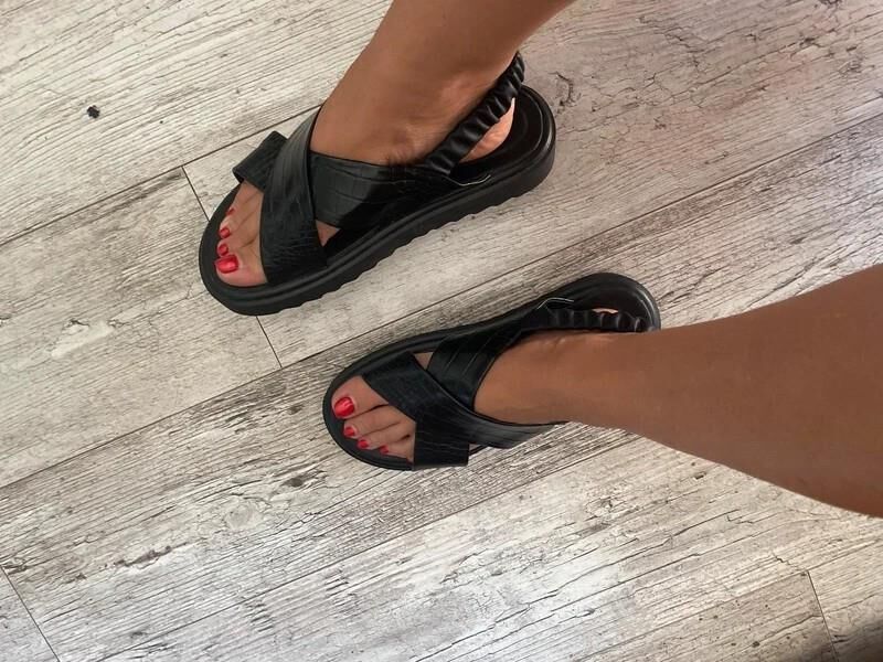 Feet with shoes for fap 