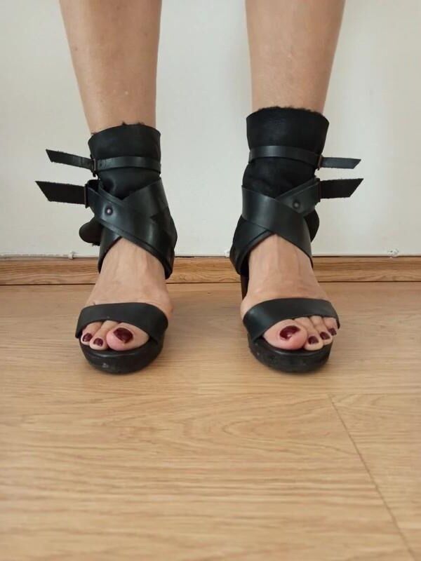 Feet with shoes for fap 