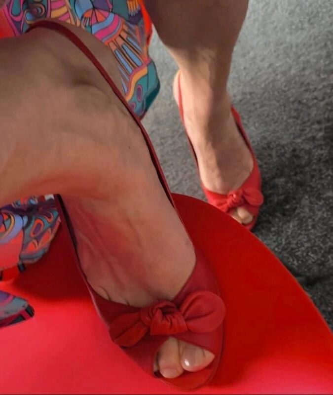 Feet with shoes for fap 