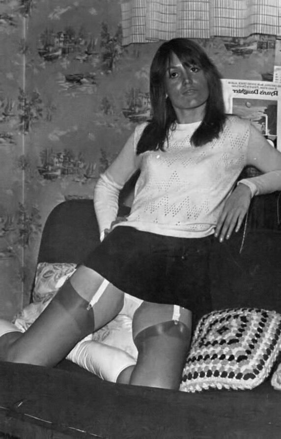 Chicas de nylon vintage