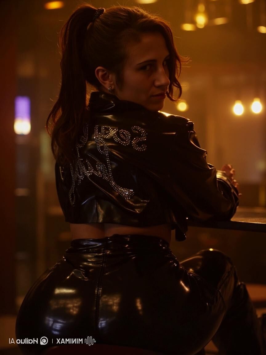 Hot AI fantasy girl " Sexy Leather Liz" 