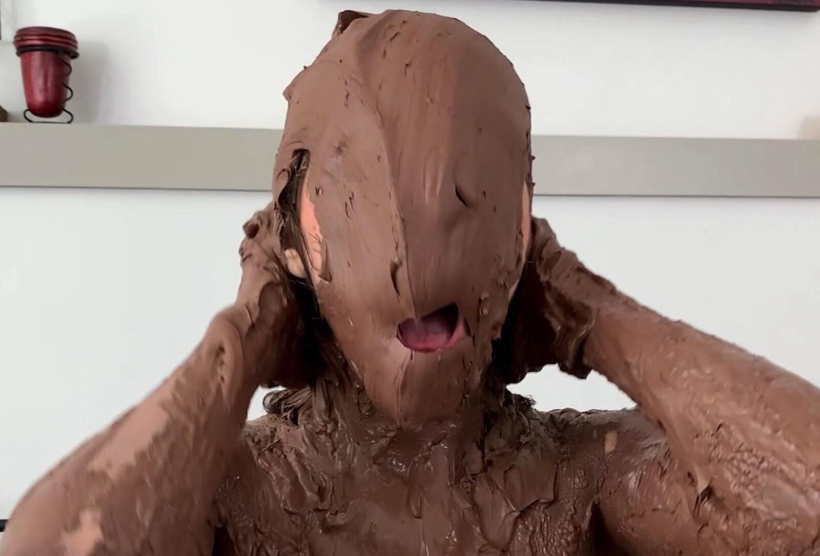 Wet and messy faces 