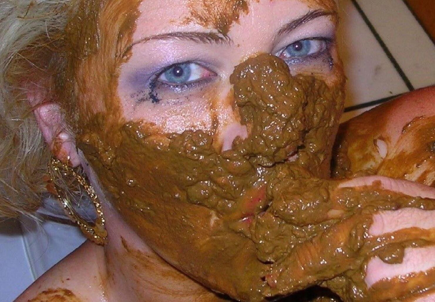 Wet and messy faces 